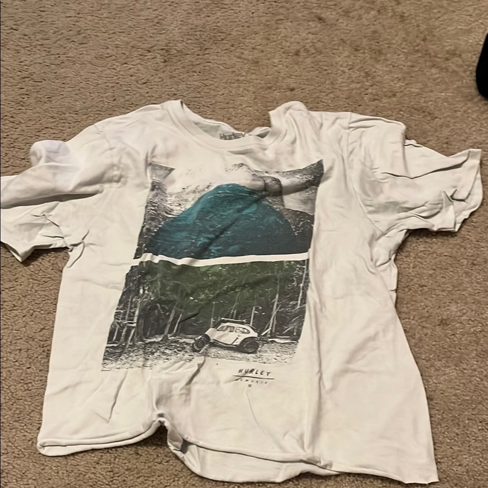 Hurley White Graphic Kids T-Shirt